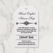 私のシャワーからあなたの銀または金箔の箔まで ギフトタグ (裏面)