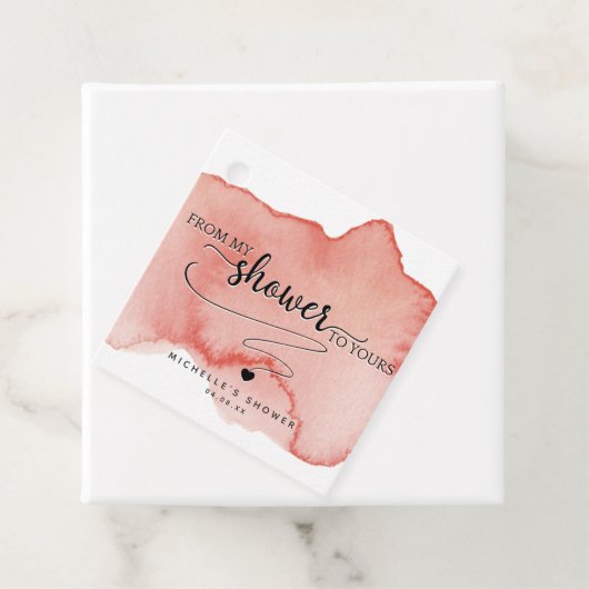 私のシャワーから貴方にシック、赤面、バラ金ゴールド フェイバータグ (インサイチュ)