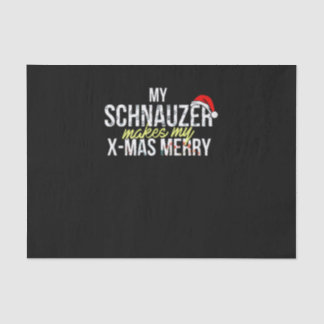 私のシュナウザーが私のクリスマスをメリー 薄葉紙