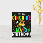 私のシンコ・デ・マヨの誕生日 面白いシンコ・デ・マヨ カード (黄色い花)