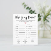 私のシンプルママ赤ちゃんシャワーのゲームであるハートピンク (スタンド正面)