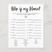 私のシンプルママ赤ちゃんシャワーのゲームであるハートピンク (正面)