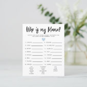 私のシンプルママ赤ちゃんシャワーのゲームであるハートブルー (スタンド正面)