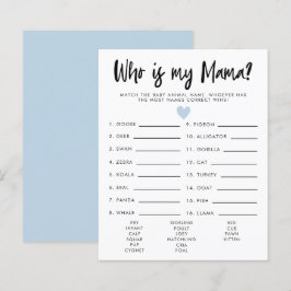 私のシンプルママ赤ちゃんシャワーのゲームであるハートブルー