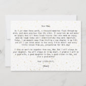 私のシンプル母への結婚式の日に名前を追加する日付 (裏面)