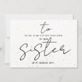 私のシンプル結婚式の日に妹に名前を追加 (正面)