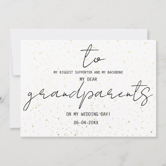 私のシンプル結婚式の日に私の祖父母に追加 (正面)