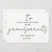 私のシンプル結婚式の日に私の祖父母に追加 (正面/裏面)