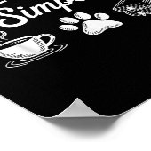 私のシンプル要おもしろい求は猫読犬の本 ポスター (角)