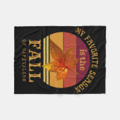 私のシーズお気に入りのンは資本主義アンチの秋である フリースブランケット (正面(横))