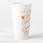 私のシーズお気に入りのンカボキンスパイスオータムプリント カフェラテマグ (正面)