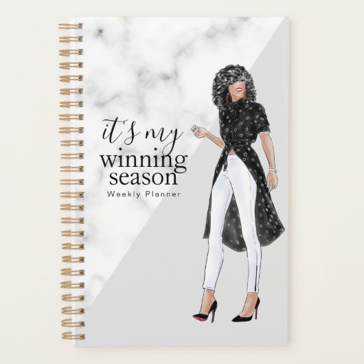 私のシーズンプランナーだ。 プランナー手帳 (正面)