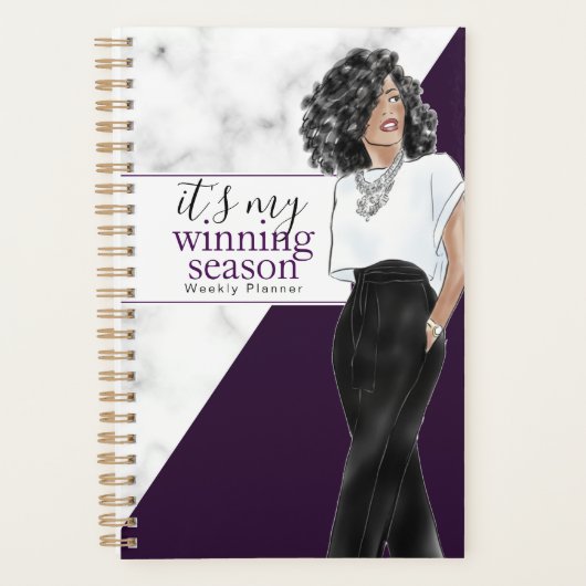 私のシーズンプランナーだ。 プランナー手帳 (正面)