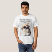 私のシーズー(犬)は君のクールサングラスよりTzu Tシャツ (正面フル)