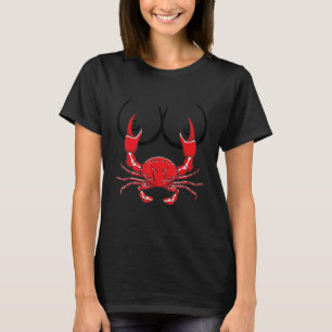 私のシーフいけなィードバッドカニ胸ピンチャーフィッシャー Tシャツ