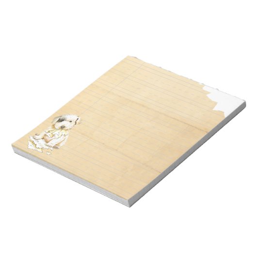 私のシーラムテリア食べーの宿題 ノートパッド (回転)