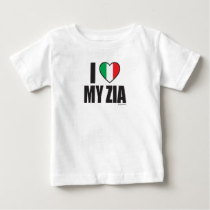 私のジアが大好き ホワイト ベビーTシャツ