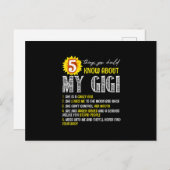 私のジジひまわりについて知っておくべき5つのこと インビテーションポストカード (正面/裏面)