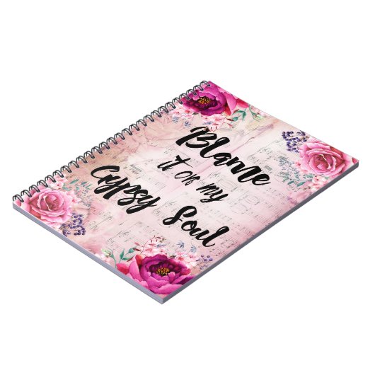 私のジプシーの精神ジャーナルにそれの責任にして下さい ノートブック (左側)