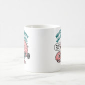 私のジムの不安はジムの不安がある コーヒーマグカップ (中央)