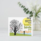 私のジムは木が生えている ポストカード (スタンド正面)