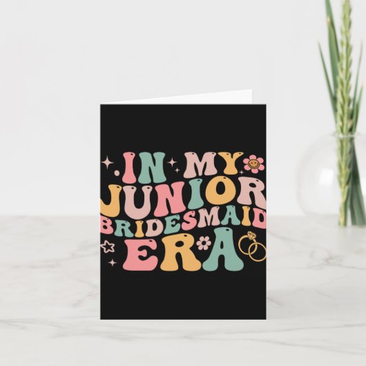 私のジュニアの花嫁の時代Groovy花嫁結婚のEで カード (正面)