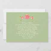 私のジュニアブライズメイドになってくれますか？カスタム招待状 招待状 (裏面)