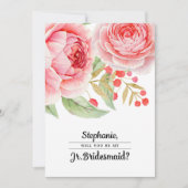 私のジュニアブライズメイドになってくれますか？招待状カード 招待状 (正面)