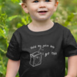 私のジュースの箱を持っ得て ベビーTシャツ<br><div class="desc">このデザインはパーソナライズされた、写真や文字を変更して提供される領域にあってもよい。またカスタマイズは、このテンプレートをカスタマイズしクリックて、を選択してさらに背景の色を削除または変更したり、文字を追加したり、文字の色またはスタイルを変更したり、文字のみのデザインの画像を削除したりすることで可能です。このもし商品はデザインを別の商品に移すオプションがあり、必要に応じてデザインを調整しもして下さい。colorflowcreations@gmail.comで連絡は、このデザインを別の製品で使用するもしか、サポートが必要な場合は、ページの上部にあるチャットオプションを使用する。www.facebook.com/colorflowcreations、www.instagram.com/colorflowcreations、www.twitter.com/colorflowart、後を追およびwww.pinterest.com/colorflowcreationsで自分のデザインや自分の情報を見る。</div>