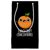 私のジュースはキュートオレンジプリン濃いBG集中できない スモールペーパーバッグ (正面)