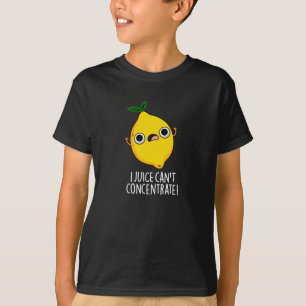 私のジュースはレモンパおもしろいン濃いBGを集中できない Tシャツ