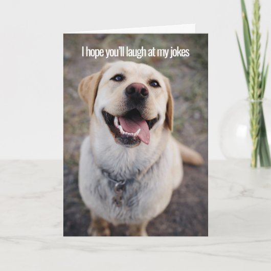 私のジョークを笑ってくれるといいけど、私は得100万だ カード (正面)