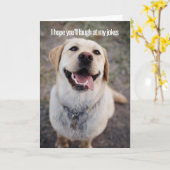 私のジョークを笑ってくれるといいけど、私は得100万だ カード (黄色い花)