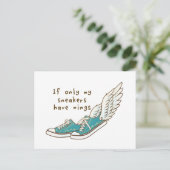 私のスもしニーカーだけは翼を持つ ポストカード (スタンド正面)