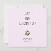 私のスイートなバレンタインにぴったり カード (裏面)