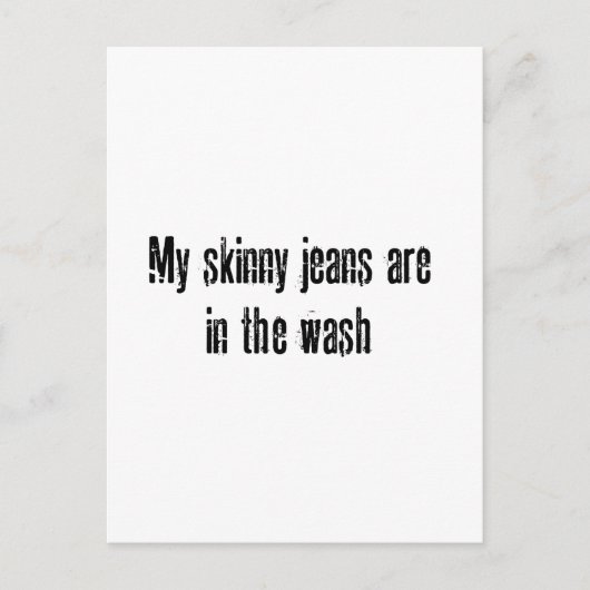 私のスキニージーンズ ポストカード (正面)