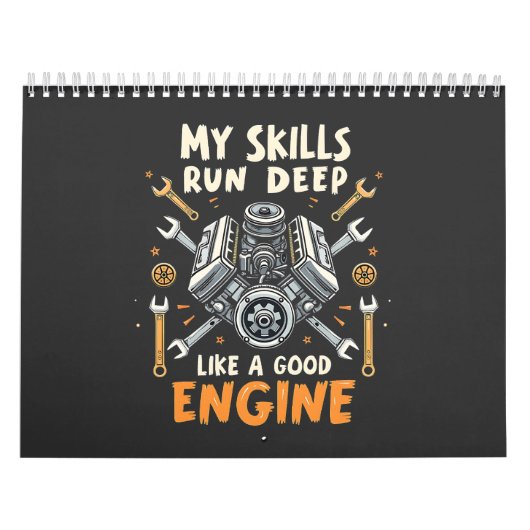 私のスキル走深いは優れたエンジン整備士のような カレンダー (カバー)