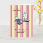 私のスクリーン-誕生日の上で明るくなります カード (黄色い花)