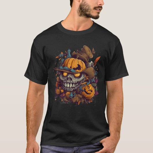 私のスケルトンハットガイ Tシャツ (正面)