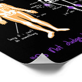 私のスケルトン感じ線維筋痛が見える ポスター (角)