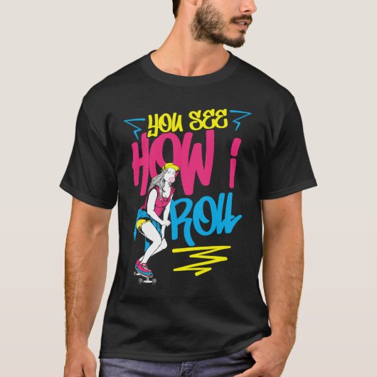 私のスケーターの雰囲気 スケートボード レトロ 90年代 ロ Tシャツ (正面)