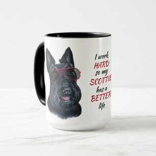 私のスコティッシュテリア犬のための作業懸命 マグカップ