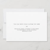 私のスタイリッシュ結婚式のデイカードで義理の父に (裏面)