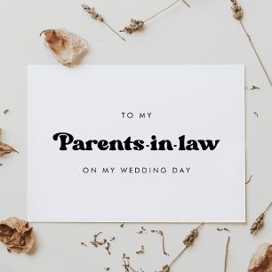 私のスタイリッシュ結婚式の日に義理の両親に