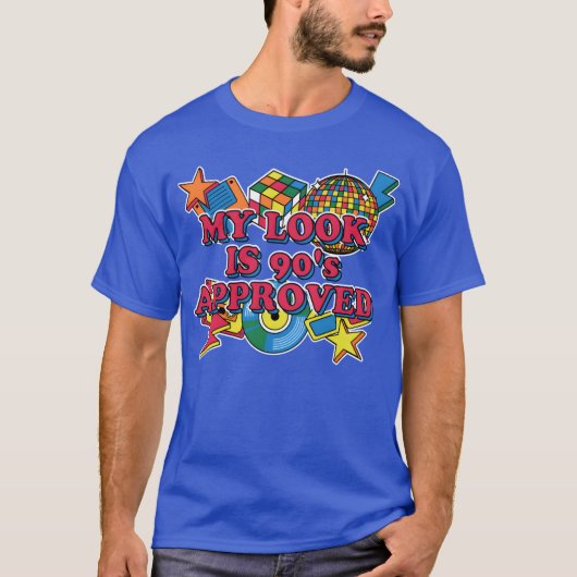 私のスタイルは90年代に認定 1990 レトロ ヴィンテージ グルーヴィー Tシャツ (正面)
