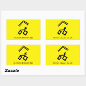 私のステッカーにスニックはクラッシュしない 長方形シール (シート)