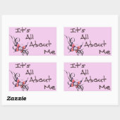 私のステッカーデザイン 長方形シール (シート)