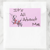 私のステッカーデザイン 長方形シール (バッグ)