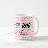 私のステップ警告は私のマグカップについて コーヒーマグカップ (正面右)