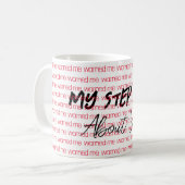 私のステップ警告は私のマグカップについて コーヒーマグカップ (正面左)